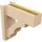 Ekena Millwork 5 1/2-in W x 14-in D x 14-in H Balboa Block Rough Cedar Woodgrain TimberThane Outlooker, Primed Tan OUTUR055X14X14BOA44RCPR - alternate 5